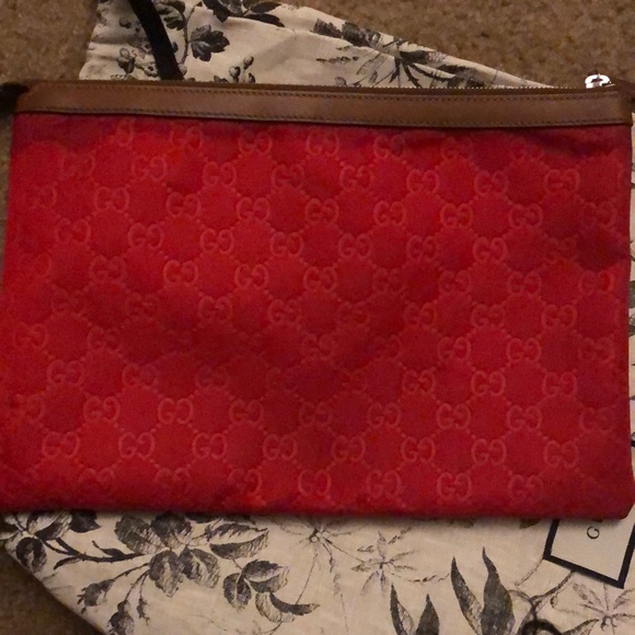 Authentic Red Gucci Clutch - Picture 3 of 5
